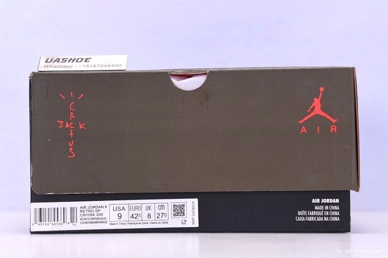 Jordan Travis 6 Air CN1084-200 Medium Jack Olive Scott Cactus 0323